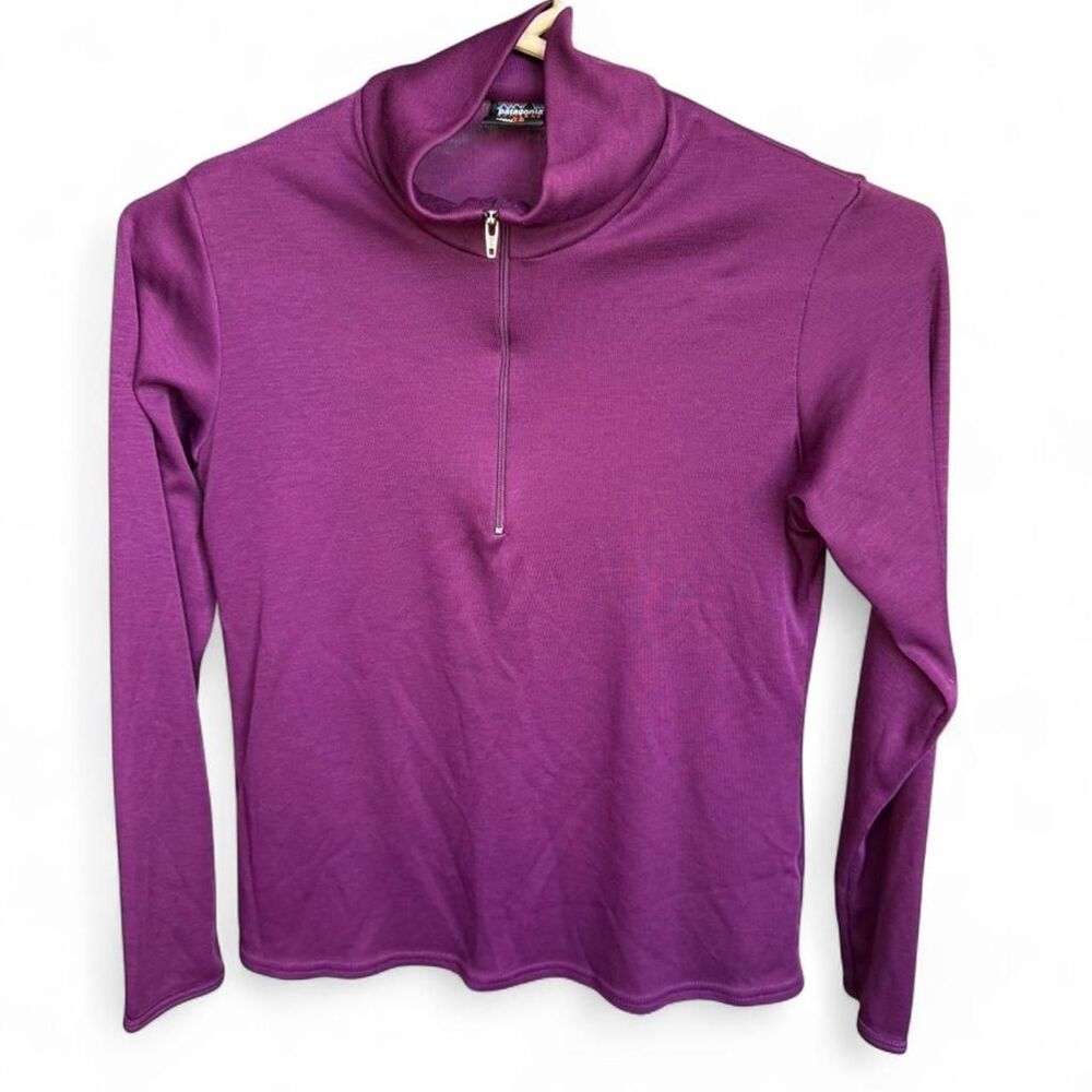 Patagonia Capilene Quarter Zip Women's XS Purple Base Layer Pullover